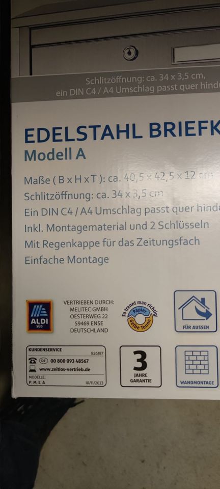 Briefkasten neu in Mülheim (Ruhr)