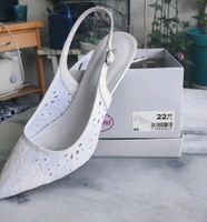 Neuwertiger weißer Sling Pumps Gr.40 Rheinland-Pfalz - Rockenhausen Vorschau