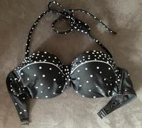 Lascana Leona Bandeau-Bügel-Bikini 36B schwarz-weiß Punkte Bayern - Niederwinkling Vorschau