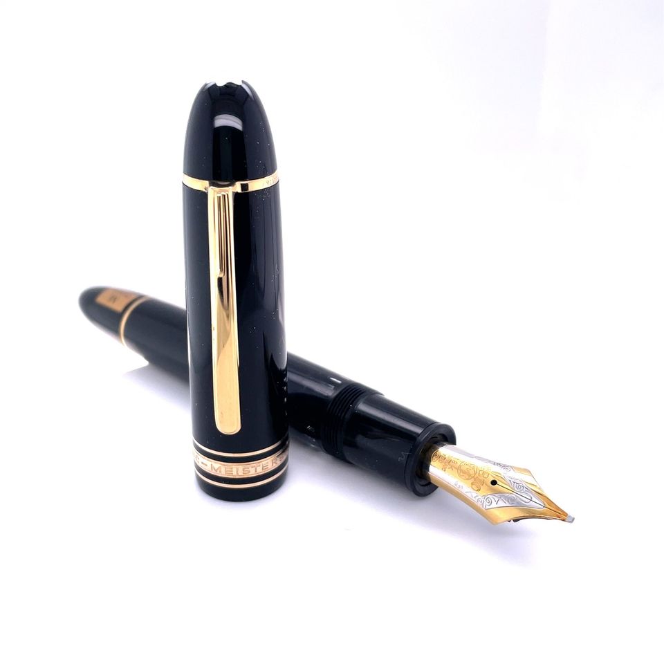 Orig. Montblanc Meisterstück 149 Füller 4810 Bicolour 18K 750 Gold Goldfeder Zigarre Zertifikat poliert  Neuw. Füllfederhalter Geschenk Weihnachten Wunschgravur Geschenk Händler DHL Echt Neuw in Igel