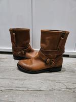 Ankle Boots Stiefeletten Leder Cognac Gr. 37! Sachsen - Görlitz Vorschau