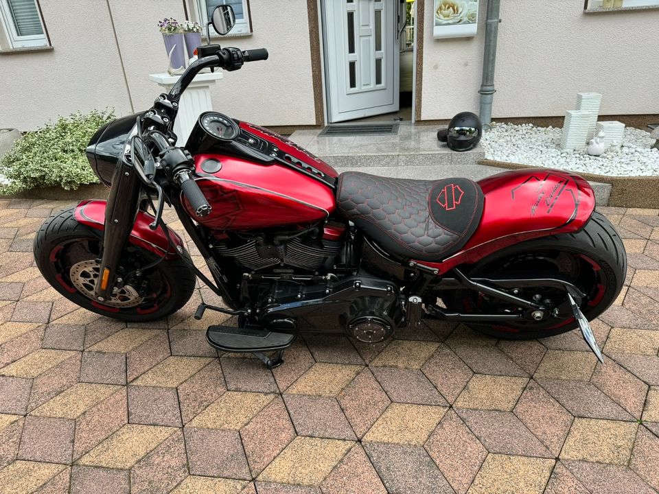 Harley Davidson Fat Boy 114 FLFBS Klappenauspuff Voll Umbau TOP! in Erkrath