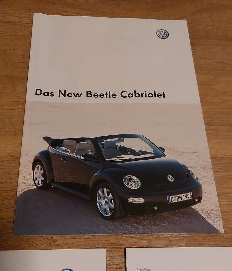 VW New Beetle Cabriolet Prospekt Modelljahr 2003 in Brackenheim