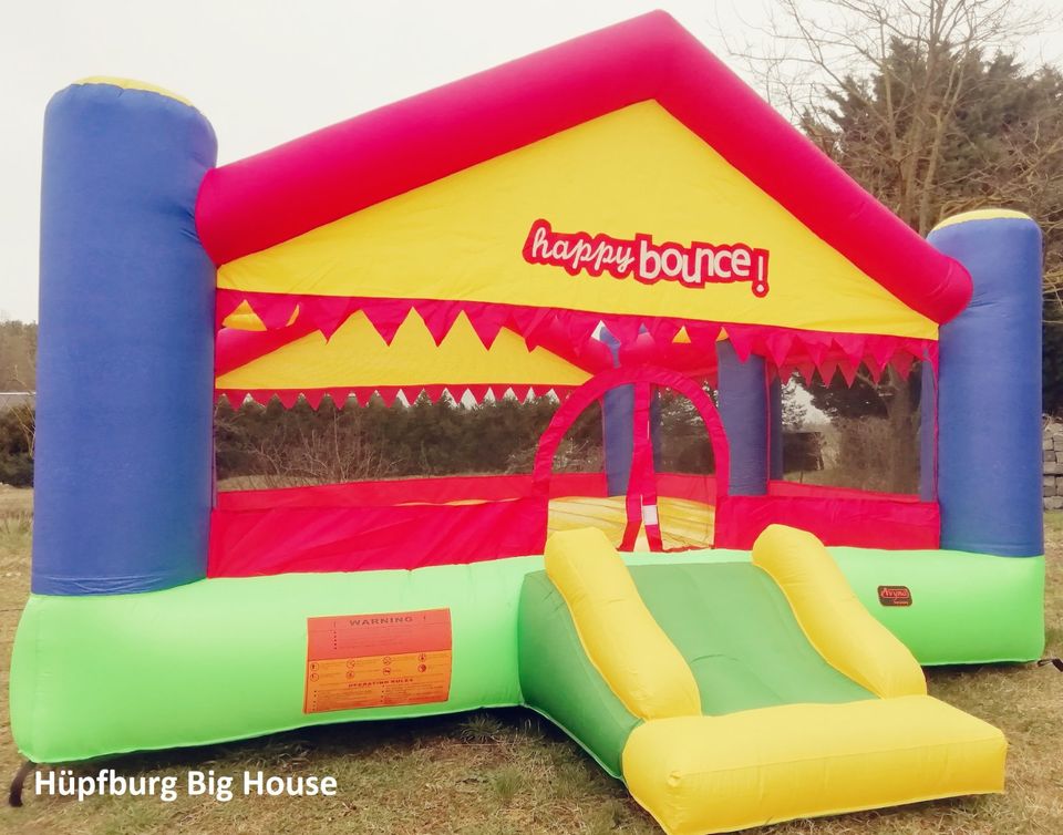 Hüpfburg Happy Hop Super Schloss 20m² mit Rutsche mieten in Groß Kreutz