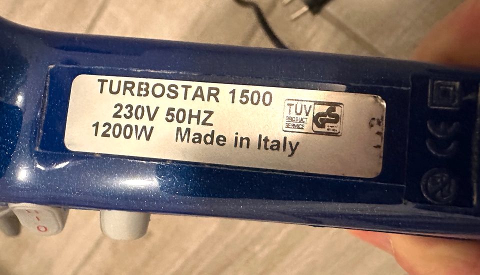 [Rare] Turbostar 1500 | Föhn mit 1.200 Watt | Made in Italy in Köln
