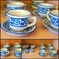 Keramik Set DDR Steingut Geschirr – Blau Grau – Café Set Berlin - Spandau Vorschau