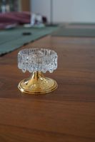Edler Aschenbecher Kristall Gold echt 50er Kerzenhalter vintage Niedersachsen - Bückeburg Vorschau