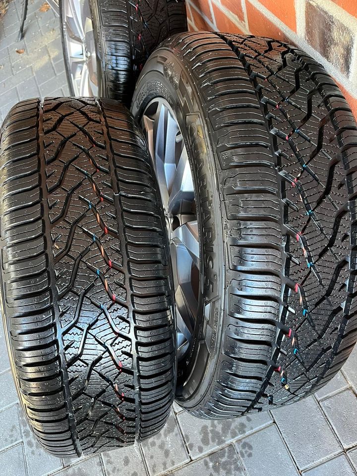 Original VW Alufelgen mit Allwetter Bereifung Neu 215/55 R17 in Saerbeck