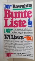 Rowohlts - Bunte Liste // 371 Listen - das Nachschlagewerk für Ne Baden-Württemberg - Rottenacker Vorschau