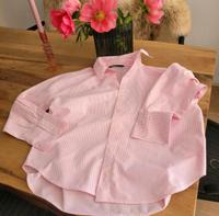 Zara Hemdbluse rosa Weiß gestreift Kr. München - Ismaning Vorschau