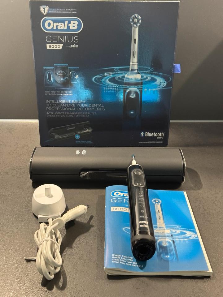 2x ORAL-B BRAUN GENIUS 9000/X Schwarz +Rosé viel Zubehör OVP in Kassel