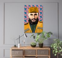 Fidel Castro inspiriert Pop Art Portrait ca. 60 x 90 cm Baden-Württemberg - Esslingen Vorschau
