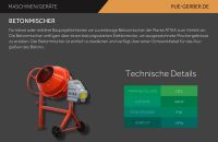 Verleih von Betonmischer Hessen - Homberg (Efze) Vorschau