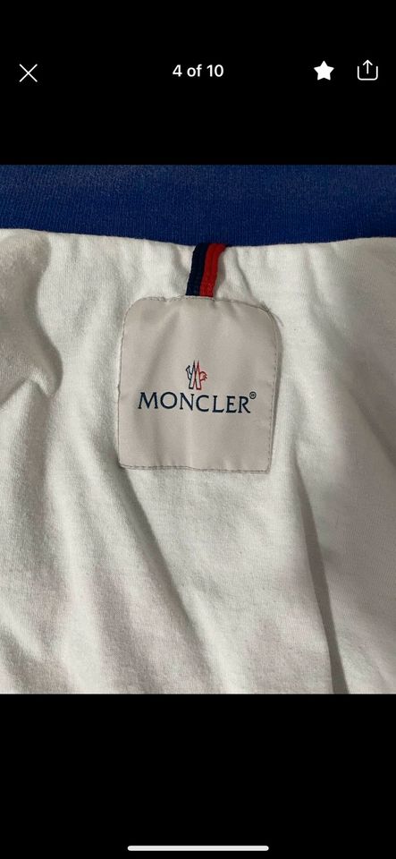 Top Original Jacke Übergang Blouson Moncler Gr. 152 in Schmelz