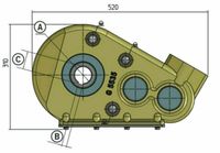 Kratzbodengetriebe 3500 Nm 60 mm Miststreuer Betonmischer Streuer Baden-Württemberg - Sachsenheim Vorschau