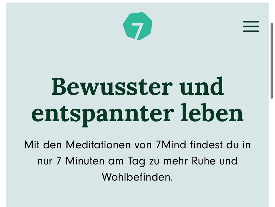 Lifelong Abo Meditationsapp 7mind in Bonn