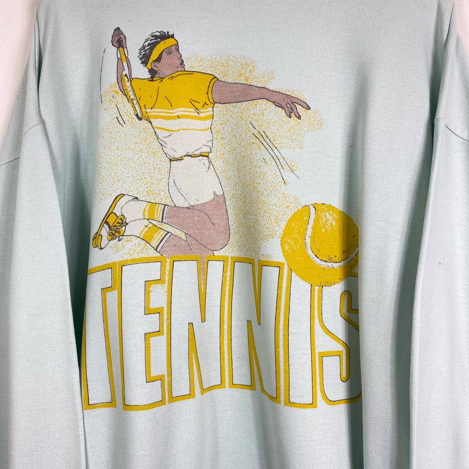 Vintage Tennis Sweater Gr.L Türkis 90er 90s y2k Retro in Gronau (Westfalen)