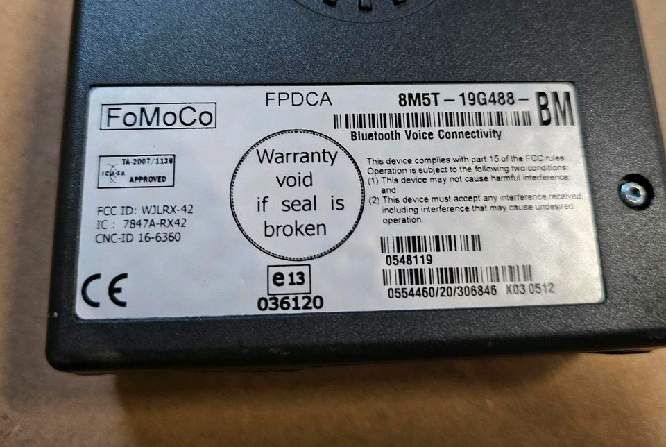 Steuergerät Bluetooth Freispecheinrichtung Ford BA7 8M5T19G488BM in Großefehn