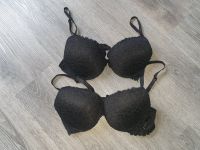 SET BH Bustier H&M schwarz Größe 80 85 B Spitze Unterwäsche Hessen - Fulda Vorschau