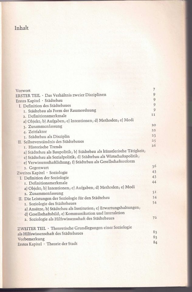 Soziologie und Städtebau - Norbert Schmidt-Relenberg (1968) in Berlin