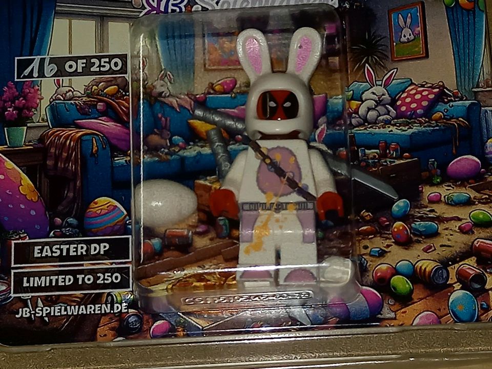 auf 250 Stück limitierte Easter DP, Deadpool Lego Figur von JB in Isselburg