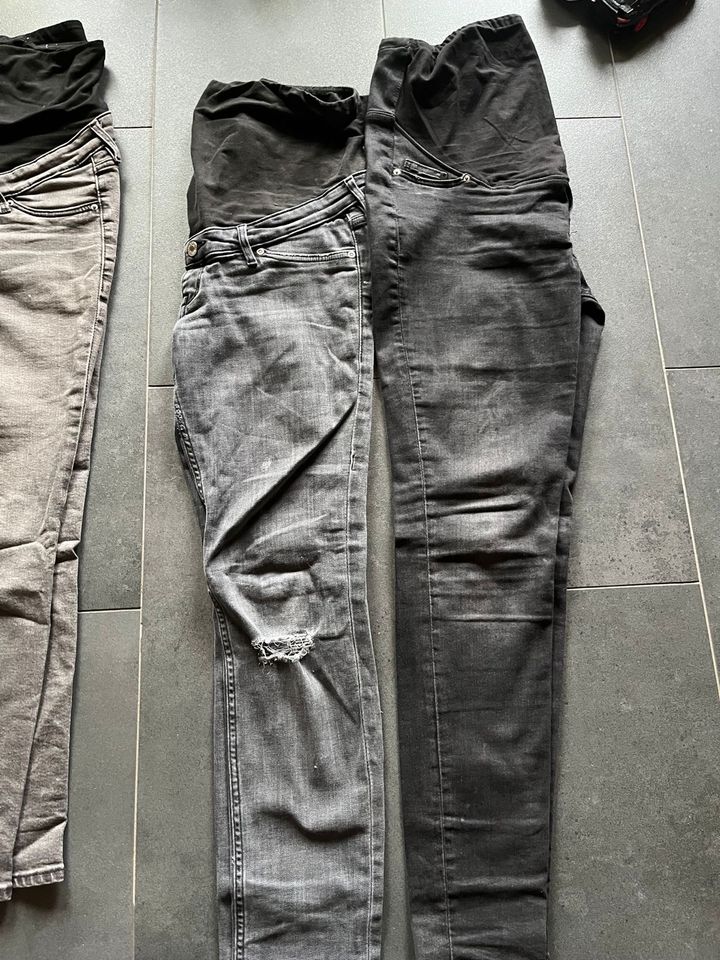 Umstandshosen Jeans H&M Straight und Skinny 38 in Holle