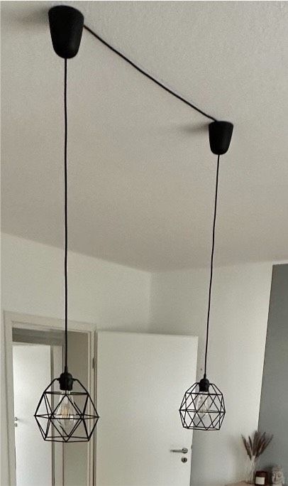 2x IKEA BRUNSTA Hängeleuchte | Lampe 20cm schwarz - Wie Neu in Löhne