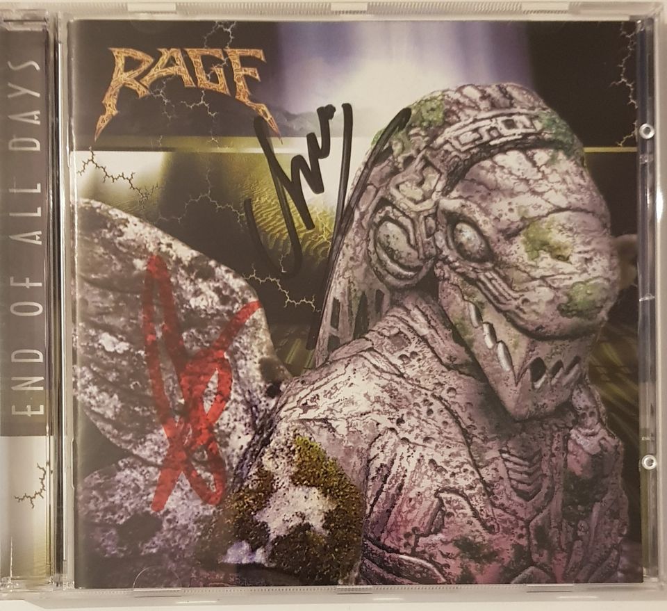 RAGE - End of All Days signierte CD  Metal Top in Denkingen