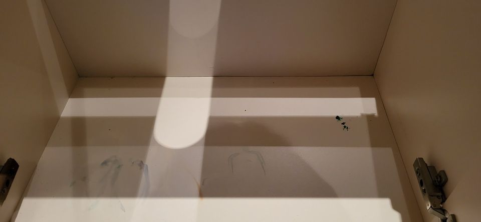 Bad Möbel Unterschrank Hochschrank Cremeweiss Badezimmer in Senden