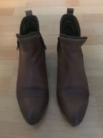 BUGATTI LEDER DAMEN STIEFELETTE LOGO COGNAC FARBE GR. 38 Elberfeld - Elberfeld-West Vorschau