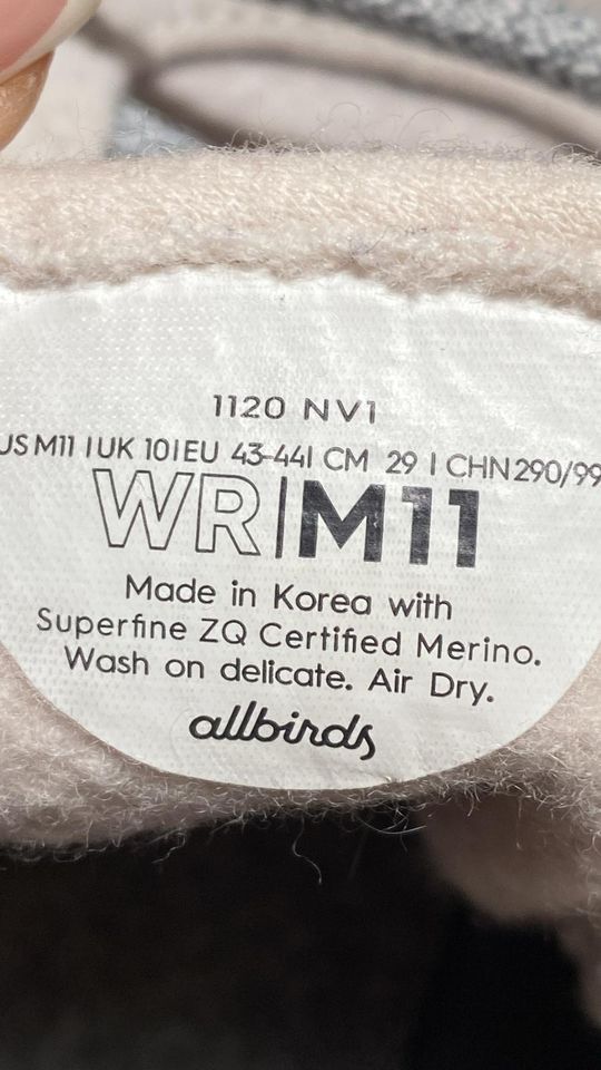 Allbirds Wool Runners Herren 43/44 in Saarbrücken