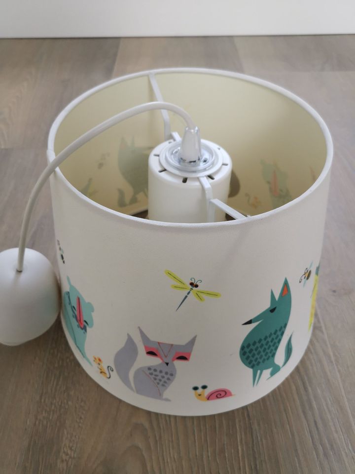 Deckenlampe Kinderzimmer Tiere Katze Vogel Fuchs weiß/beige in Paderborn