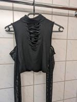 Killstar Dark Half Crop Fishnet Top  Okkult Gothic Schwarz S Frankfurt am Main - Dornbusch Vorschau