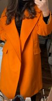 Langer Mantel in Orange aus Wollmischung S/M Long Coat Düsseldorf - Pempelfort Vorschau