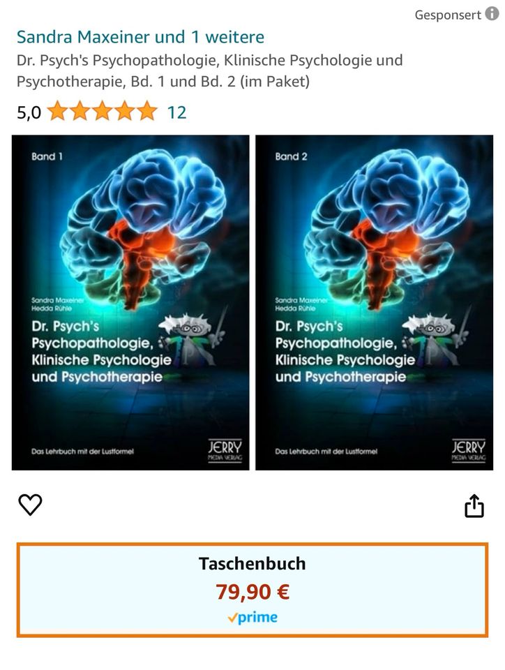 Dr. Psychs Psychopathologie…Psychotherapie, Maxeiner, Rühle in Herzberg am Harz
