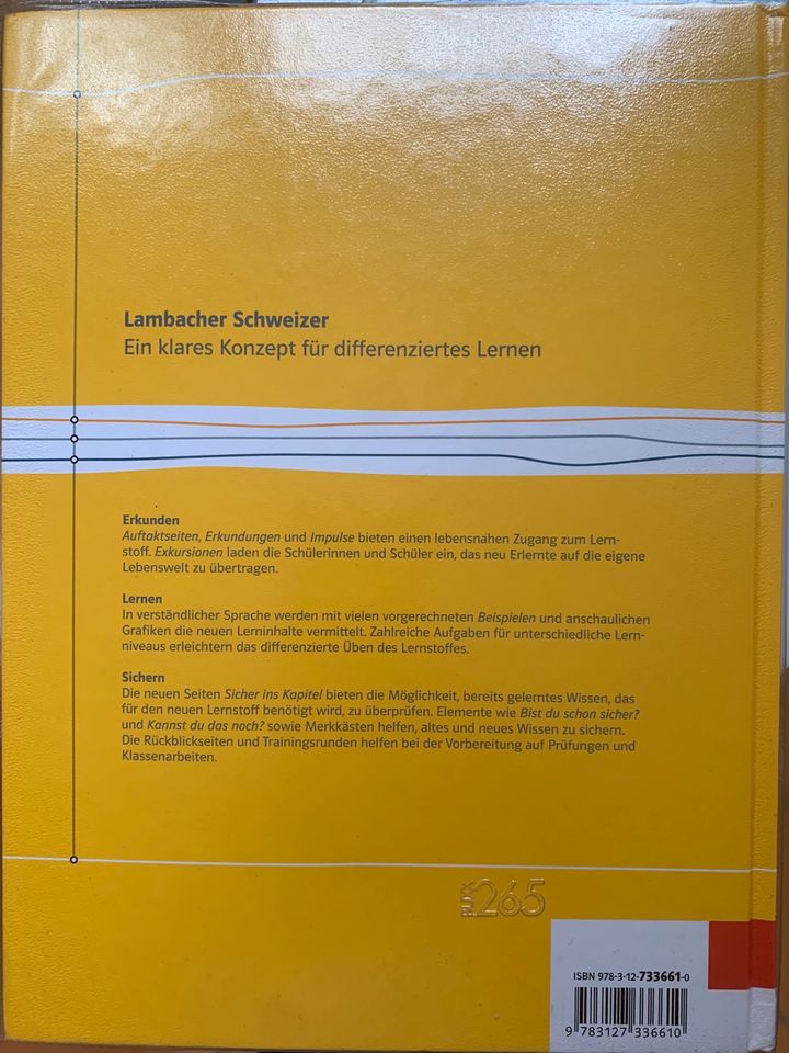 Mathematik Schulbuch Gymnasium 6. Klasse Lambacher Schweizer in Merenberg