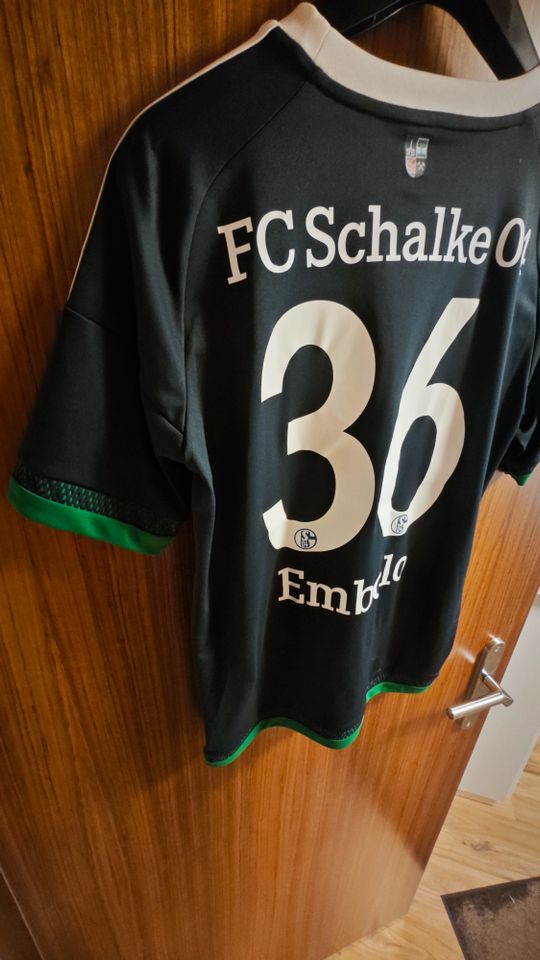 Adidas Trikot FC Schalke 04 2015/16 Grün S04 #36 Embolo  Gr.XL in Bad Staffelstein