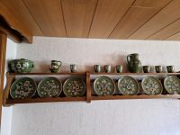 Elsässer Töpferwaren Keramik bemalt dunkelgrün grün vintage Baden-Württemberg - Hochdorf Vorschau