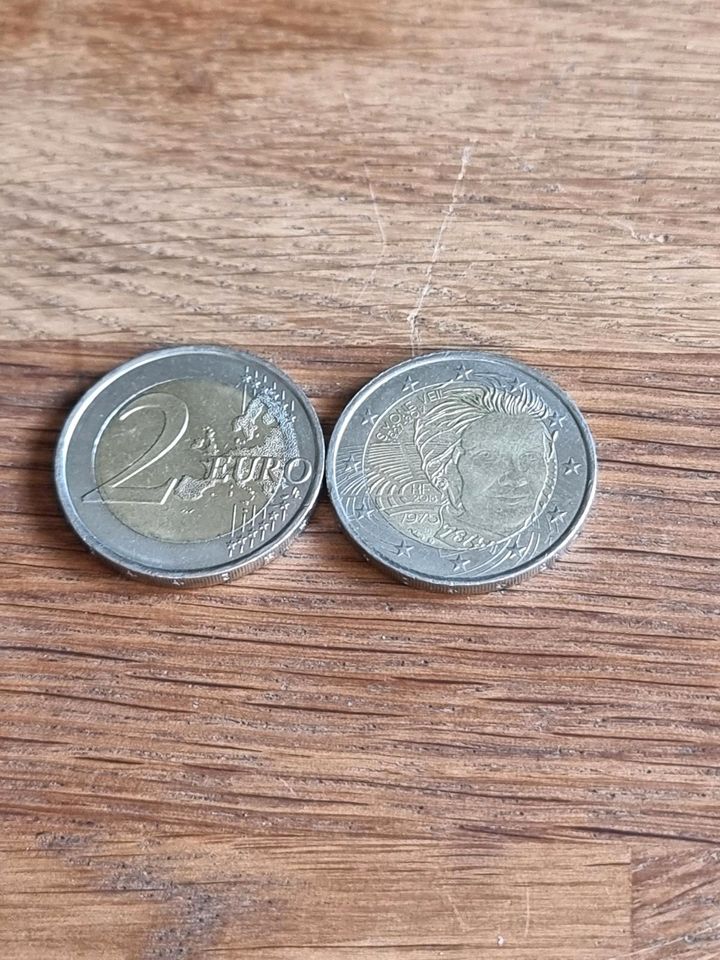 2 Euro Münze Simone Veil Frankreich 2018 in Stechow-Ferchesar