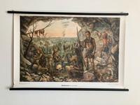 Alte Schulwandkarte DDR Sachsen-Anhalt - Oranienbaum-Wörlitz Vorschau