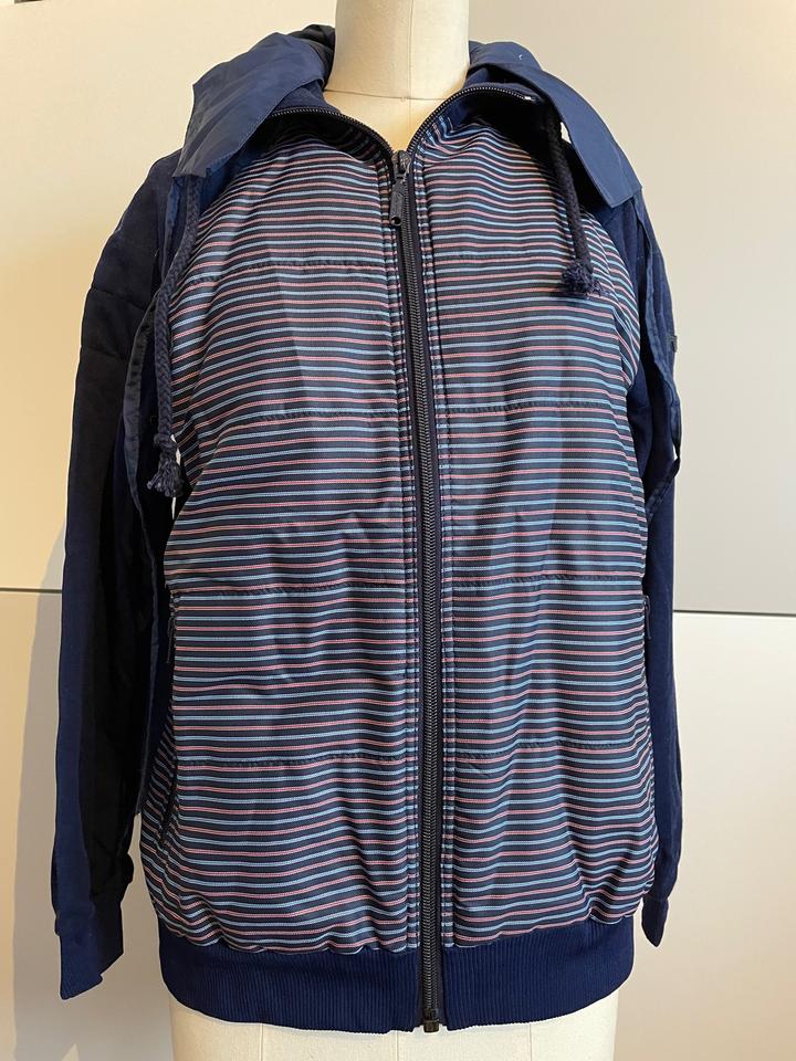 elho Jacke Retro, Freizeit- Sport, Gr.40, Blau getreift,Kapuze in Hanau