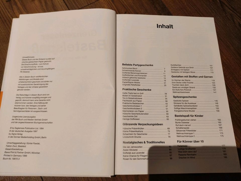 Bastelbuch ältere Ausgabe in Veckenstedt