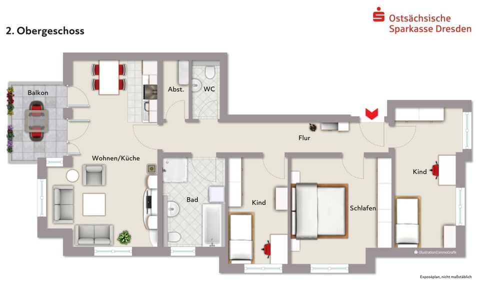 Neuwertige 4-Raum-Wohnung zur Eigennutzung!!! in Radebeul