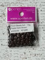 Pinch bead pastel dark brown 10 Gramm Niedersachsen - Langenhagen Vorschau