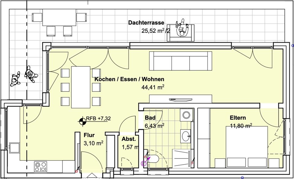 Penthouse-Wohnung in Neubau in Engen