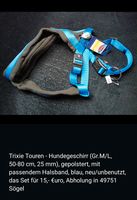 Trixie Tourengeschirr Hundegeschirr & Halsband Set, Gr.M/L, blau Niedersachsen - Sögel Vorschau