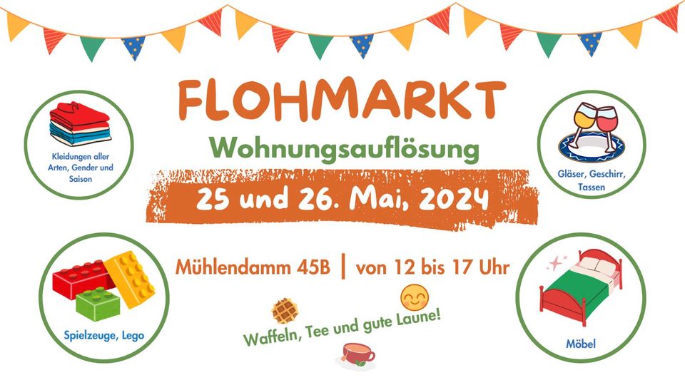 Privater Flohmarkt / Haushaltauflösung / Private flea market in Hamburg