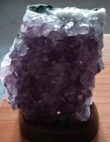 Amethyst mit Holzsockel - Kristall Brandenburg - Falkensee Vorschau