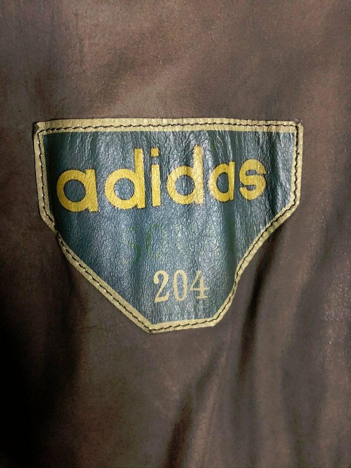 Vintage Adidas Lederjacke - Retro Airborne Design - Top Zustand in Neuenhaus