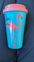 Flamingo Trinkbecher Becher to Go pink türkis Feldmoching-Hasenbergl - Feldmoching Vorschau